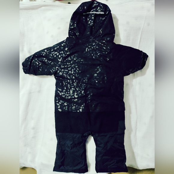 Infant 6-12mo Columbia Black Leopard print Snow Suit - Picture 2 of 5